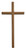 10" Beveled Walnut Wall Cross 71-23