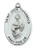 Sterling Silver St. Jude Medal on 20" Chain L461JU