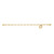 Gold Tone Figaro Chain Holy Spirit Bracelet BR98