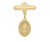 Gold over Sterling Silver Our Lady of Guadalupe Baby Pin 438J