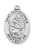 Sterling Silver St. Christopher Medal on 24" Chain L461CH24