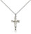 Sterling Silver Crucifix Pendant, Sterling Silver Lite Curb Chain, 7/8" x 1/2" Sterling Silver Crucifix Pendant, Sterling Silver Lite Curb Chain, 7/8" x 1/2"