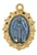 Gold over Sterling Silver Blue Epoxy Miraculous Medal on 16-18" Chain J834