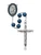 Blue Wood St. Michael the Archangel Rosary R775F
