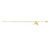 Gold Tone Pearl Rosary Bracelet with Miraculous Medal BR753