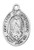 Small Our Lady of Guadalupe Sterling Silver Medal on 16" Chain L740