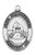 Sterling Silver Wrestling Medal on 24" Chain L675WR