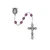 6mm Dark Amethyst-Colored February Birthstone Rosary 875-DAG