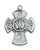 Sterling Silver Holy Spirit 4-Way Medal on 18" Chain LMG5S