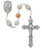 8mm Amazonite Gemstone Rosary with Capped Our Father Beads R930F