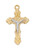 Two-Tone Gold over Sterling Silver Baby Crucifix on 13" Chain JT9103BT