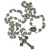 8mm Smoky Crystal Rosary with Pewter Crucifix, CR508