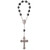 7mm Snowflake Obsidian One Decade Rosary, R1717