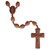 12mm Teardrop Light Jujube Wood Rosary, R3544