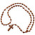 12mm Teardrop Light Jujube Wood Rosary, R3544
