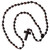 12mm Oval Dark Jujube Wood Rosary, R3852