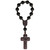 8mm Black Onyx and Jujube Wood One Decade Rosary, R4918