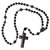 6mm Black Onyx and Jujube Wood Rosary, R4956