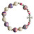 Rosary Bracelet with 10mm/12mm Pink Gemstone Beads, RBA71