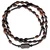 4mm Oval Jujube Wood Twisting Rosary Bracelet, RBS4D