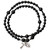 4mm Genuine Black Onyx Twist Rosary Bracelet, RBS77