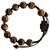 Adjustable Rosary Bracelet with 10mm Tiger Eye and Jujube Wood, RSC12