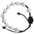 Adjustable Rosary Bracelet with 10mm Howlite and Jujube Wood, RSC15