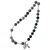 6mm Multicolor Onyx Rosary Necklace with Crucifix and Miraculous Medal, SN28