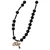 6mm Black Onyx Rosary Necklace with Crucifix and Miraculous Medal, SN29
