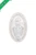 Miraculous Medal Plaque in White/Hand Painted Features 5x8" SR-72717-WG