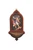 St. Michael Wood Holy Water Font 5.5x10" AL-29-MIKE