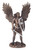 St. Michael without the Devil Statue in Cold Cast Bronze & Pewter Style Finish 13.5" SR-77273-BP