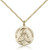 Gold Filled St. John Vianney Pendant, Gold Filled Lite Curb Chain, 3/4" x 5/8"