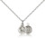 Sterling Silver St. Benedict Pendant, Lite Curb Chain, 3/8" x 1/4"