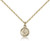 Gold Filled Miraculous Pendant, Gold Filled Lite Curb Chain, 3/8" x 1/4"