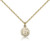 Gold Filled Communion Pendant, Gold Filled Lite Curb Chain, 3/8" x 1/4"