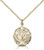 Gold Filled Communion Pendant, Gold Filled Lite Curb Chain, 7/8" x 5/8"
