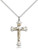 Two-Tone GF/SS Crucifix Pendant, Lite Curb Chain, 1 1/8" x 5/8"
