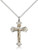 Two-Tone GF/SS Crucifix Pendant, Lite Curb Chain, 1 1/8" x 3/4"