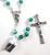 Emerald Crystal Bead Rosary 26-997-11