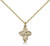 Gold Filled 4-Way Pendant, Gold Filled Lite Curb Chain, 5/8" x 3/8"
