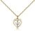 Two-Tone SS/GF Holy Spirit Pendant, Gold Filled Lite Curb Chain, 1/2" x 3/8"