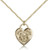Gold Filled Communion Heart Pendant, Gold Filled Lite Curb Chain, 3/4" x 5/8" Gold Filled Communion Heart Pendant, Gold Filled Lite Curb Chain, 3/4" x 5/8"