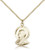 Gold Filled Madonna Pendant, Gold Filled Lite Curb Chain, 7/8" x 1/2" Gold Filled Madonna Pendant, Gold Filled Lite Curb Chain, 7/8" x 1/2"