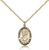 Gold Filled St. Christopher Pendant, GF Lite Curb Chain, 3/4" x 1/2" Gold Filled St. Christopher Pendant, GF Lite Curb Chain, 3/4" x 1/2"