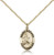 Gold Filled St. Gerard Majella Pendant, GF Lite Curb Chain, 3/4" x 1/2"