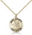 Gold Filled St. Anthony of Padua Pendant, GF Lite Curb Chain, 3/4" x 3/4" Gold Filled St. Anthony of Padua Pendant, GF Lite Curb Chain, 3/4" x 3/4"