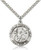 Sterling Silver Our Lady of Perpetual Help Pendant, Stainless Silver Heavy Curb Chain, 1" x 7/8" Sterling Silver Our Lady of Perpetual Help Pendant, Stainless Silver Heavy Curb Chain, 1" x 7/8"