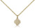 Gold Filled Jerusalem Cross Pendant, Gold Filled Lite Curb Chain, 3/8" x 1/4"