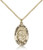 Gold Filled Madonna of the Street Pendant, Gold Filled Lite Curb Chain, 7/8" x 1/2" Gold Filled Madonna of the Street Pendant, Gold Filled Lite Curb Chain, 7/8" x 1/2"